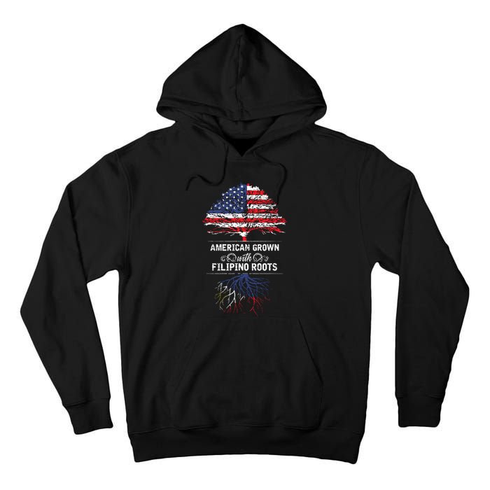 American Grown With Filipino Roots Usa Tree Philippines Tall Hoodie