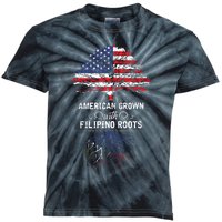 American Grown With Filipino Roots Usa Tree Philippines Kids Tie-Dye T-Shirt