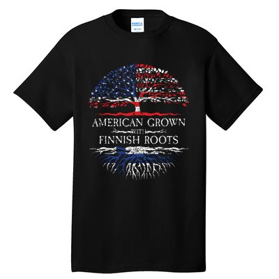 American Grown With Finnish Roots Finland Tall T-Shirt