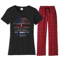 American Grown With Finnish Roots Finland Women's Flannel Pajama Set