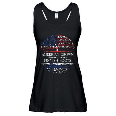 American Grown With Finnish Roots Finland Ladies Essential Flowy Tank