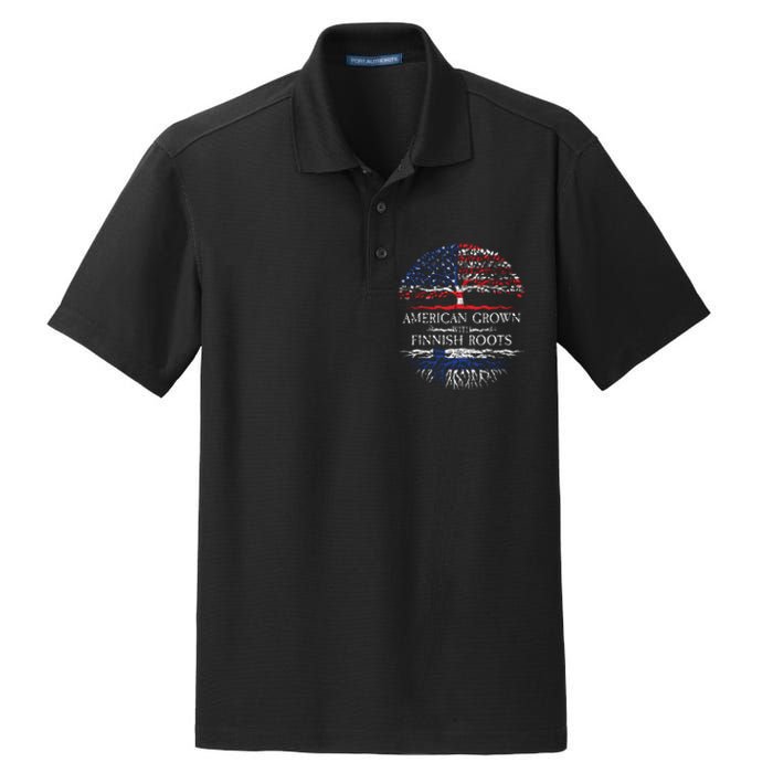 American Grown With Finnish Roots Finland Dry Zone Grid Polo