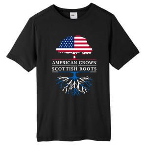 American Grown With Scottish Roots Meaningful Gift Scotland Funny Gift Tall Fusion ChromaSoft Performance T-Shirt