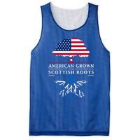 American Grown With Scottish Roots Meaningful Gift Scotland Funny Gift Mesh Reversible Basketball Jersey Tank