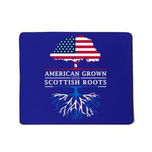 American Grown With Scottish Roots Meaningful Gift Scotland Funny Gift Mousepad