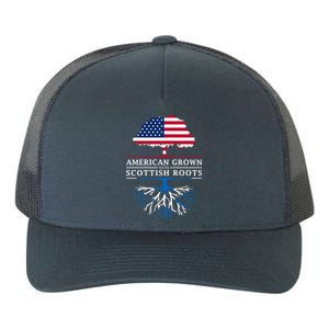 American Grown With Scottish Roots Meaningful Gift Scotland Funny Gift Yupoong Adult 5-Panel Trucker Hat