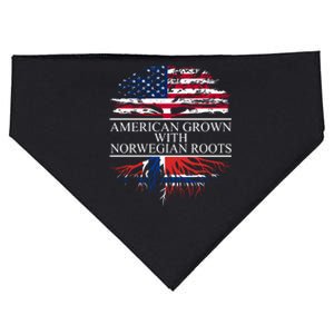 American Grown With Norwegian Roots Gift USA-Made Doggie Bandana