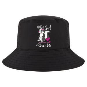 A Girl Who Loves Skunks Skunk Lover Zookeeper Zoologist Cool Comfort Performance Bucket Hat