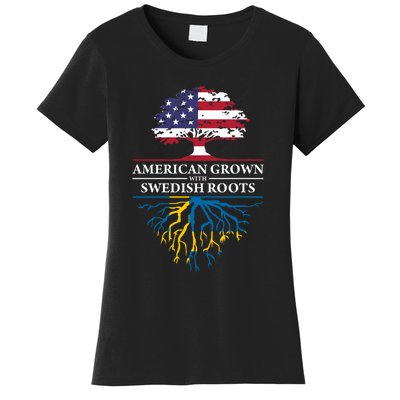 American Grown With Swedish Roots Gift Sweden Gift Women's T-Shirt