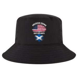 American Grown With Scottish Roots Usa Scotland Flag Cool Gift Cool Comfort Performance Bucket Hat