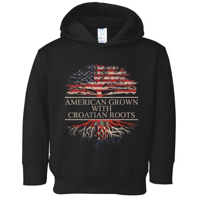 American Grown With Croatian Roots Toddler Hoodie
