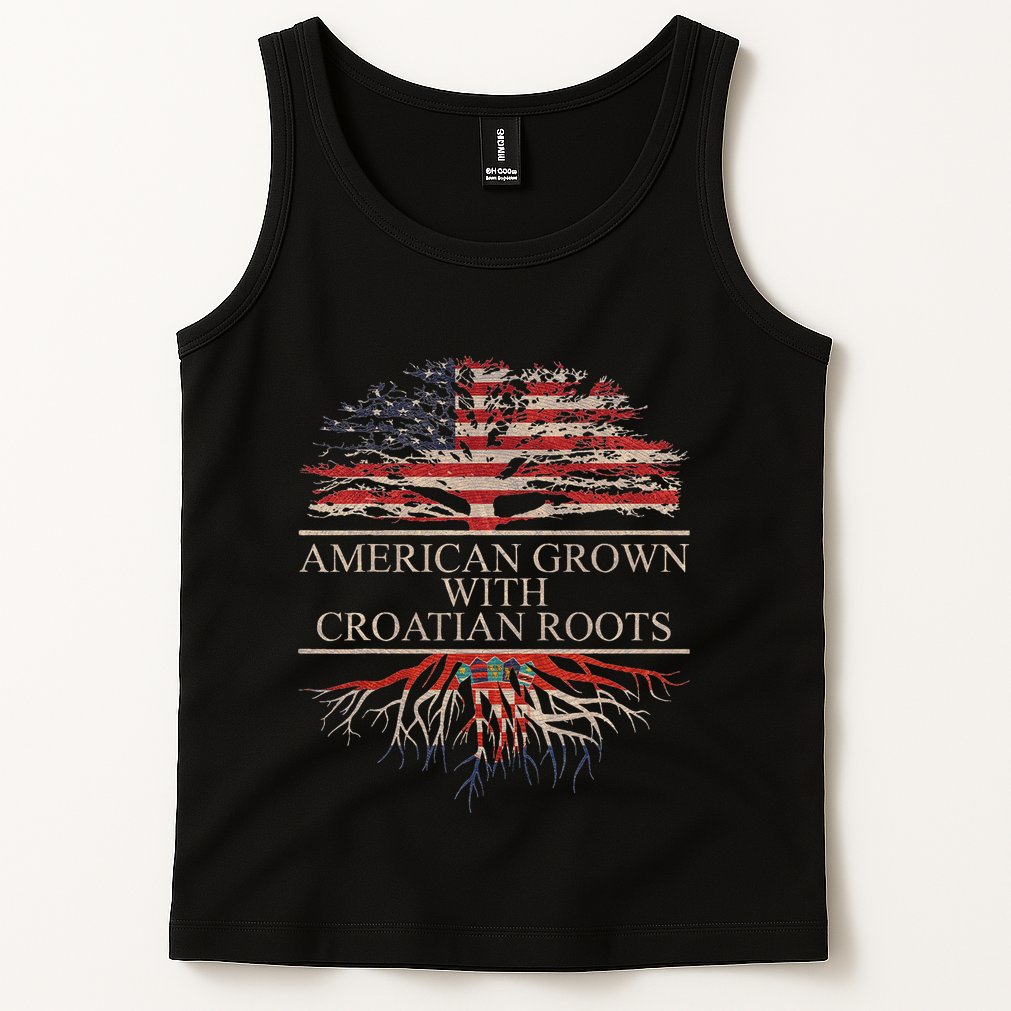 American Grown With Croatian Roots Tank Top