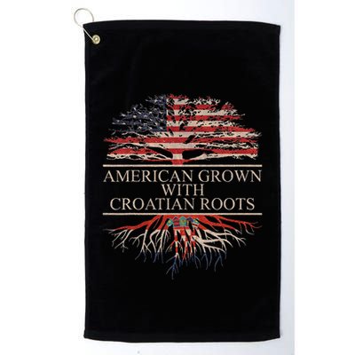 American Grown With Croatian Roots Golf Towel