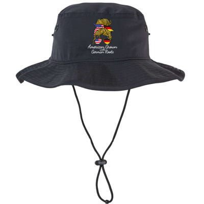 American Grown With German Roots Germany And USA Flag Legacy Cool Fit Booney Bucket Hat