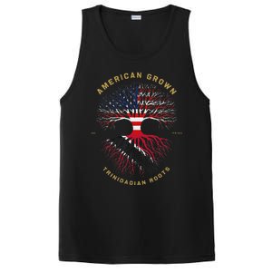 American Grown With Trinidadian Roots Tree Usa Flag Gifts PosiCharge Competitor Tank