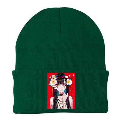 Anime Girl Waifu Japanese Aesthetic Kawaii Otaku Weeb Knit Cap Winter Beanie