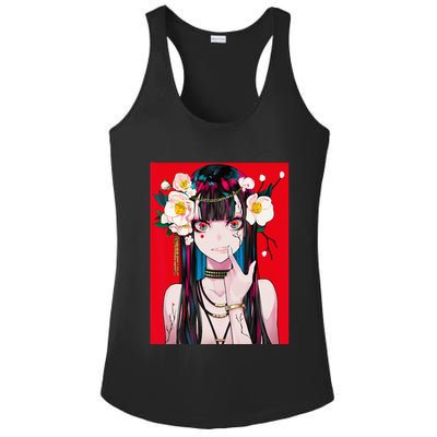 Anime Girl Waifu Japanese Aesthetic Kawaii Otaku Weeb Ladies PosiCharge Competitor Racerback Tank