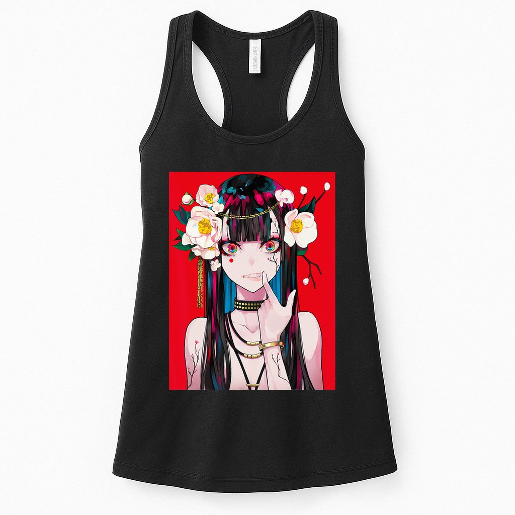 Anime Girl Waifu Japanese Aesthetic Kawaii Otaku Weeb Womens Tank Top
