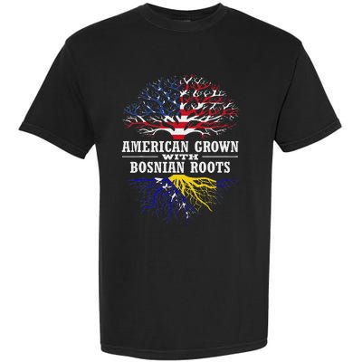 American Grown With Bosnian Roots Usa Bosnia And Herzegovina Garment-Dyed Heavyweight T-Shirt