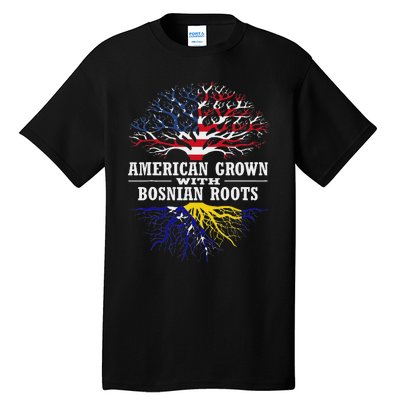 American Grown With Bosnian Roots Usa Bosnia And Herzegovina Tall T-Shirt