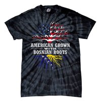 American Grown With Bosnian Roots Usa Bosnia And Herzegovina Tie-Dye T-Shirt