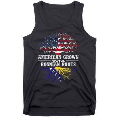 American Grown With Bosnian Roots Usa Bosnia And Herzegovina Tank Top