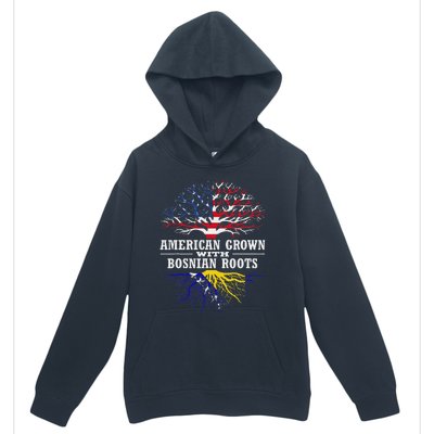 American Grown With Bosnian Roots Usa Bosnia And Herzegovina Urban Pullover Hoodie