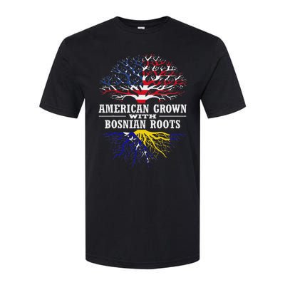 American Grown With Bosnian Roots Usa Bosnia And Herzegovina Softstyle CVC T-Shirt