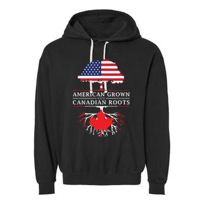 American Grown With Canadian Roots Canada Garment-Dyed Fleece Hoodie