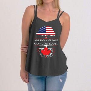 American Grown With Canadian Roots Canada Women's Strappy Tank