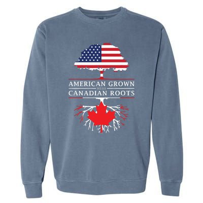 American Grown With Canadian Roots Canada Garment-Dyed Sweatshirt