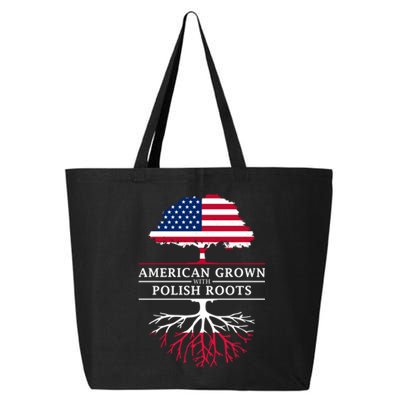 American Grown With Polish Roots Gift Poland Gift 25L Jumbo Tote