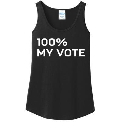 Amanda Gorman Wearing 100% My Vote Ladies Essential Tank