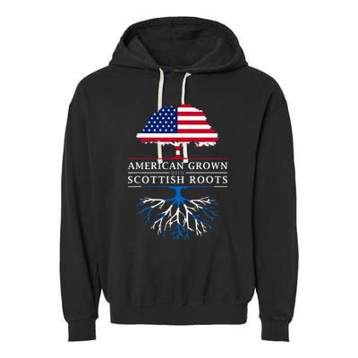 American Grown With Scottish Roots Scotland Garment-Dyed Fleece Hoodie