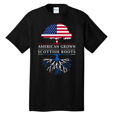 American Grown With Scottish Roots Scotland Tall T-Shirt