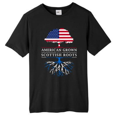 American Grown With Scottish Roots Scotland Tall Fusion ChromaSoft Performance T-Shirt