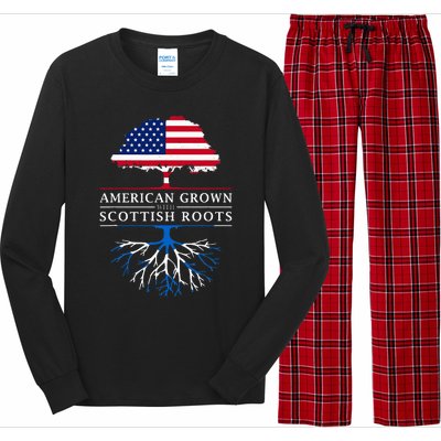 American Grown With Scottish Roots Scotland Long Sleeve Pajama Set