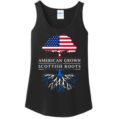 American Grown With Scottish Roots Scotland Ladies Essential Tank