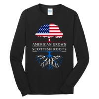 American Grown With Scottish Roots Scotland Tall Long Sleeve T-Shirt