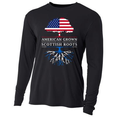 American Grown With Scottish Roots Scotland Cooling Performance Long Sleeve Crew