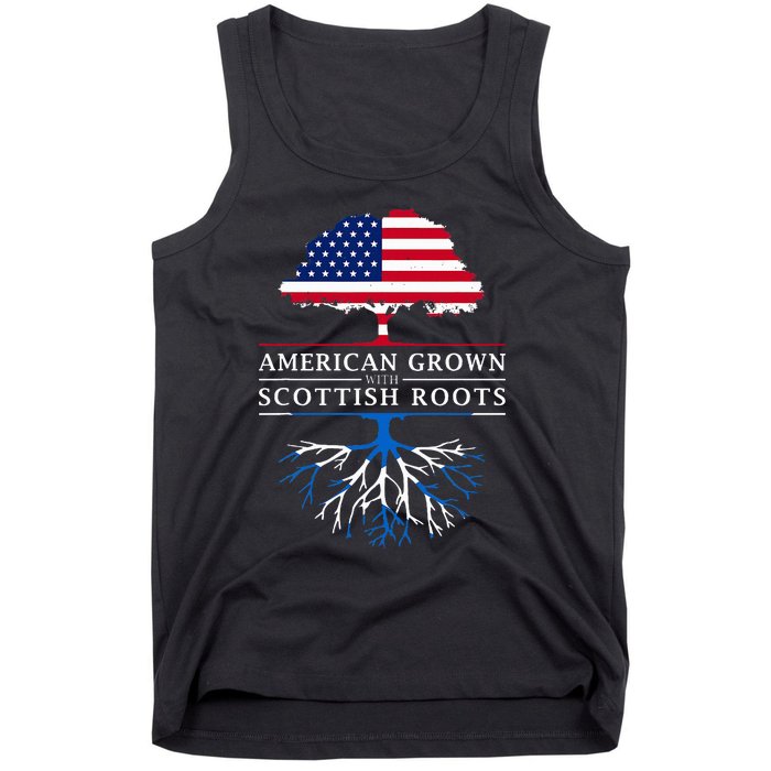 American Grown With Scottish Roots Scotland Tank Top