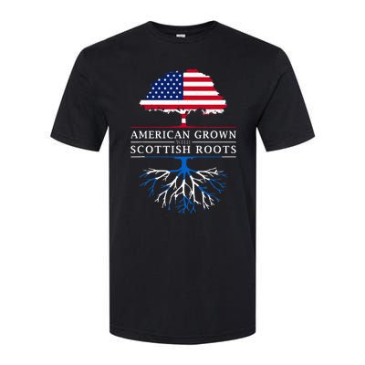 American Grown With Scottish Roots Scotland Softstyle CVC T-Shirt