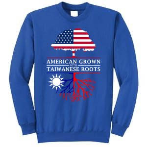 American Grown With Taiwanese Roots Gift Taiwan Gift Tall Sweatshirt