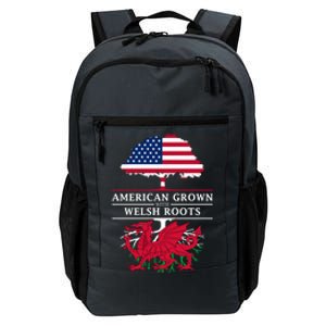 American Grown With Welsh Roots Wales Funny Gift Daily Commute Backpack