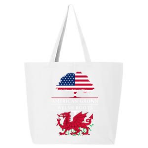 American Grown With Welsh Roots Wales Funny Gift 25L Jumbo Tote