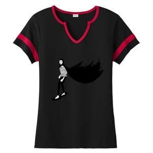 A Girl Walks Home Alone At Night Ladies Halftime Notch Neck Tee