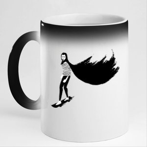 A Girl Walks Home Alone At Night 11oz Black Color Changing Mug