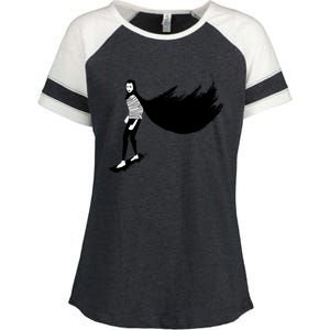 A Girl Walks Home Alone At Night Enza Ladies Jersey Colorblock Tee