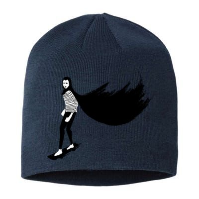 A Girl Walks Home Alone At Night Sustainable Beanie