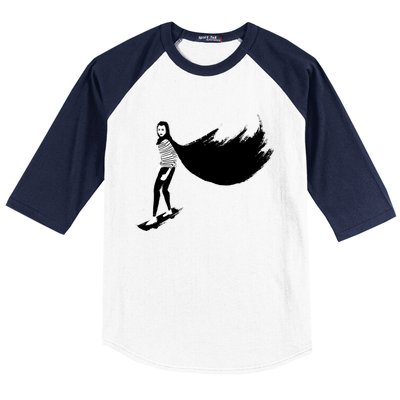 A Girl Walks Home Alone At Night Baseball Sleeve Shirt